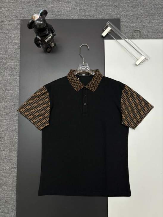 Picture of Fendi Polo Shirts Short _SKUFendiM-3XLaztxC15828117